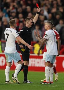 ‘He’s wasting his time playing’ – Ex-Premier League referee bizarrely tears into Kalvin Phillips for getting sent off