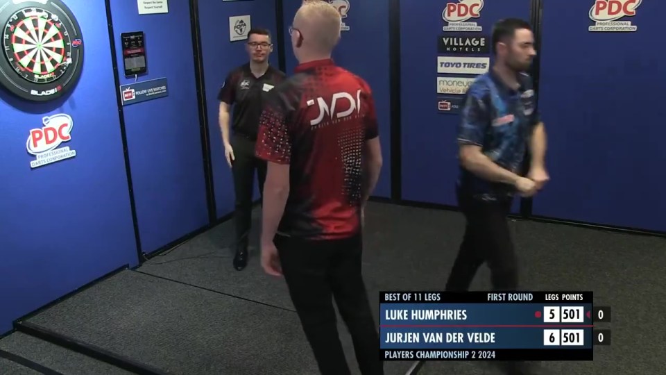 Luke Humphries snaps darts in half as world champion furiously responds to shock Players Championship defeat