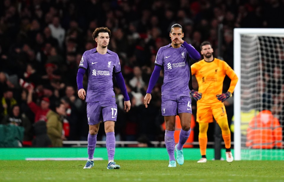 Virgil van Dijk says he was to blame and NOT Alisson for ‘turning point’ that saw Liverpool crash to Arsenal defeat