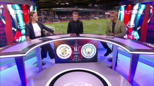 Roy Keane bluntly tells Laura Woods ‘not for me’ after she points out Grealish and Barkley’s tunnel antics in FA Cup