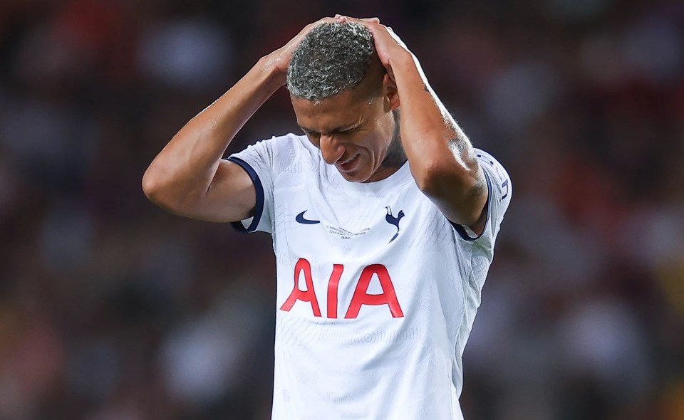 Tottenham dealt major injury blow with Richarlison to miss FOUR WEEKS including crunch top-four showdown