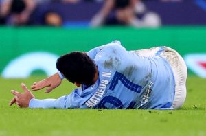 Fans left sickened at Matheus Nunes injury as Man City star suffers horror broken finger vs Copenhagen