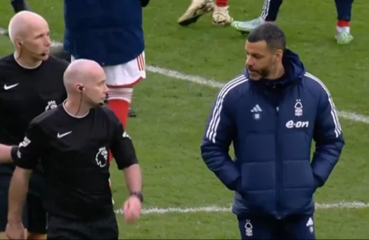 Nottingham Forest coach’s shock C-bomb rant at referee revealed as club is fined £75k after Liverpool defeat