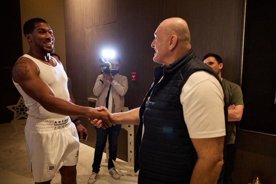 Inside Anthony Joshua’s unlikely bromance with Tyson Fury’s dad John that Gypsy King hates