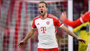 Kane scores brace to help Bayern reach Champions League quarter-finals