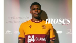 Scottish club Motherwell sign Nigerian striker Ebiye 