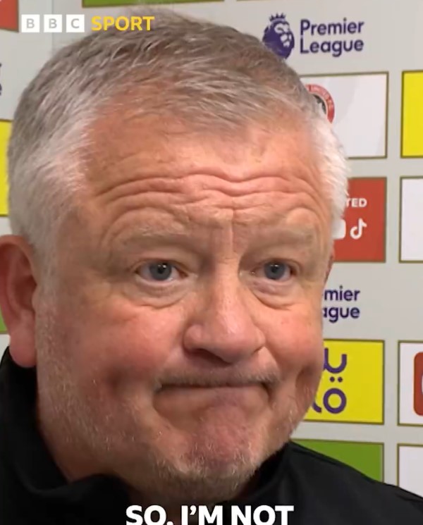 Sheffield Utd boss Chris Wilder refuses to answer question in TV interview as fans slam ’embarrassing’ excuse