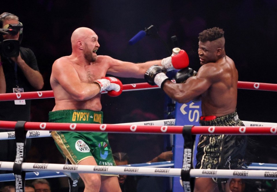 Tyson Fury slams ‘bulls***’ Francis Ngannou fight claim and tells ex-UFC champ ‘get on your knees and kiss my feet’