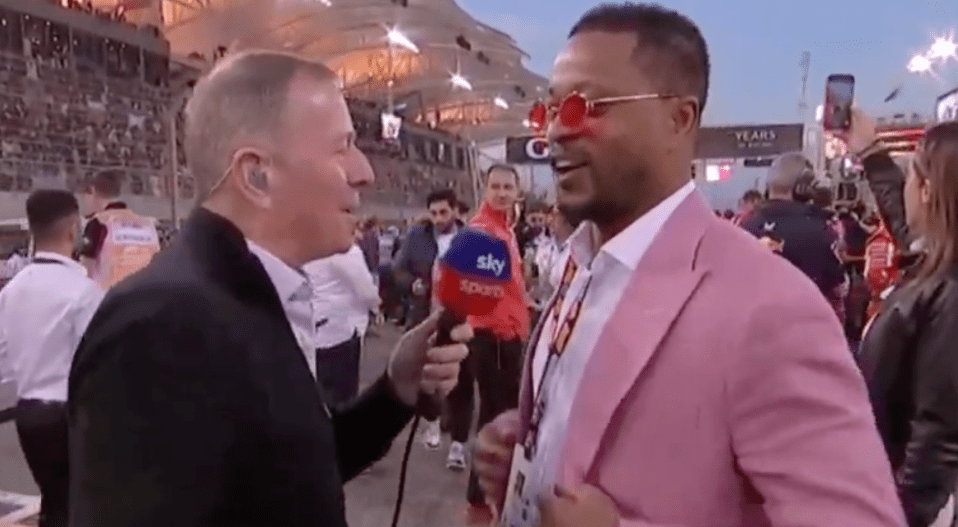 F1 fans fume as Man Utd legend walks out on live TV grid interview with Martin Brundle to chat to Neymar