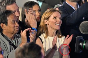 ‘Spiritual’ Geri Halliwell wore bracelet to ‘ward off evil’ as she stood beside scandal-hit hubby Christian Horner at F1