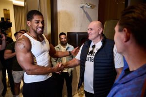 John Fury reveals what stunned him about Anthony Joshua after meeting him for first time as stars arrive on red carpet