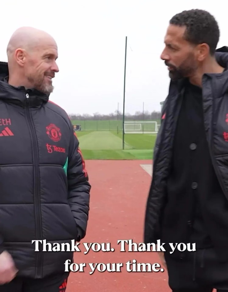 ‘So refreshing’, says Rio Ferdinand after interview with Erik ten Hag at Man Utd training ground