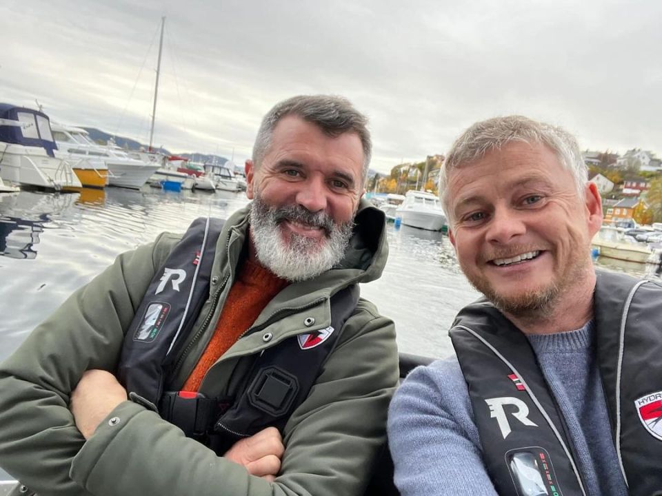 Roy Keane comes out of Instagram retirement to pose with Solskjaer but pair immediately get compared to the Inbetweeners