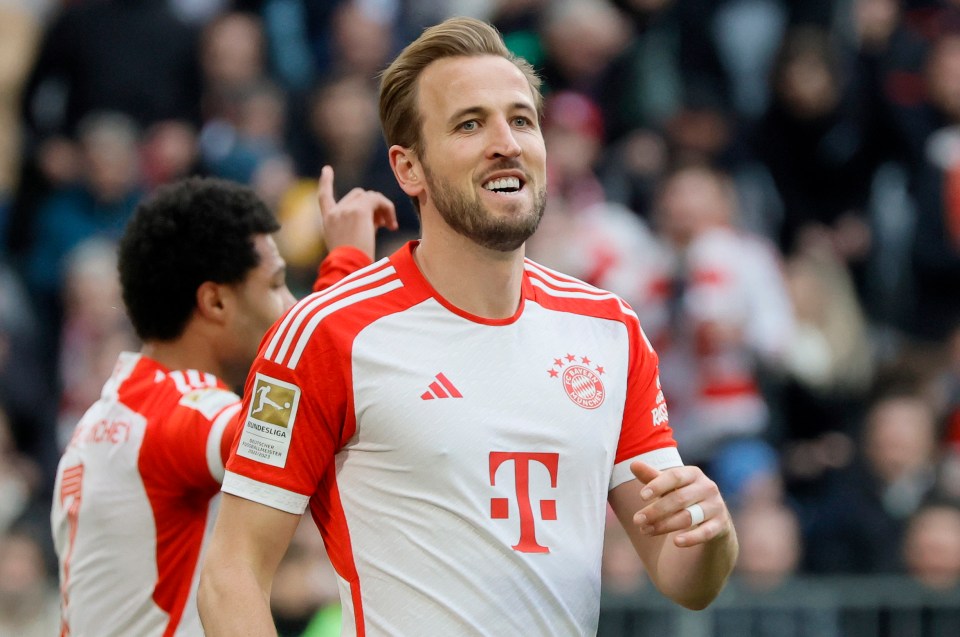 Harry Kane scores hat-trick in Bayern Munich’s 8-1 rout over Mainz… but ...