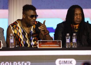 ‘Fury camp looking quiet’ – Fans spot Tyson Fury looking sheepish as Ngannou ‘completely wrecks him’ at press conference