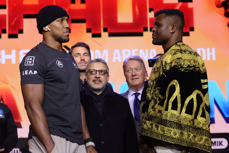 ‘Serious threat’ – Anthony Joshua’s trainer gives Francis Ngannou warning and reveals how Brit can beat ex-UFC star