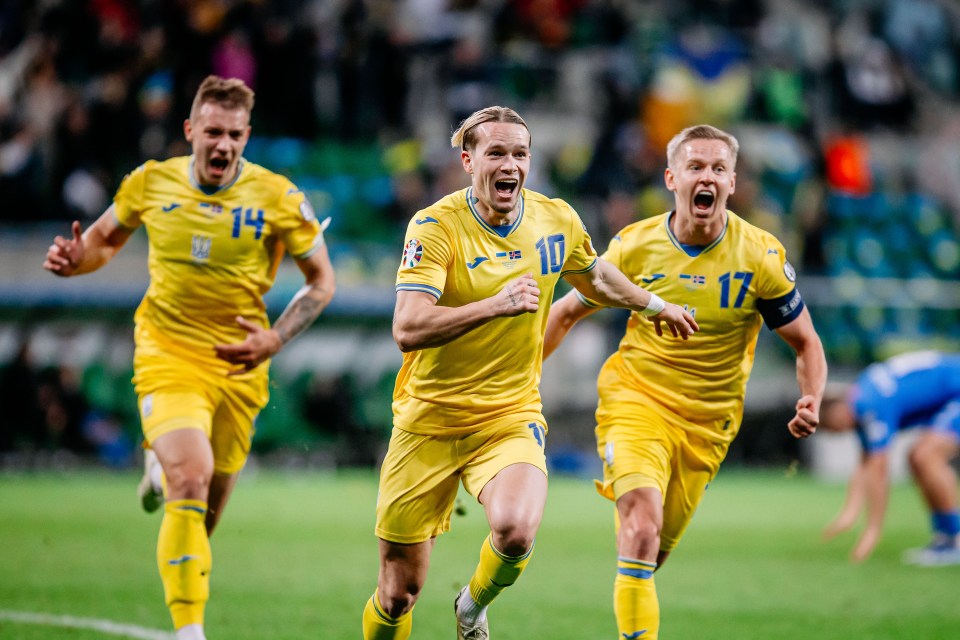 Chelsea flop Mykhailo Mudryk is Ukraine’s hero as late winner against Iceland books war-torn nation a place at Euro 2024