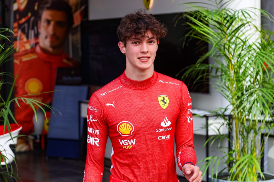 Meet Oliver Bearman, 18, the record-breaking Brit F1 star making Ferrari debut who is ‘dating famous TikTok star’