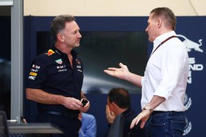 Watch moment Christian Horner & Max Verstappen’s dad Jos have ‘heated’ exchange as team ‘torn apart’ by sext row