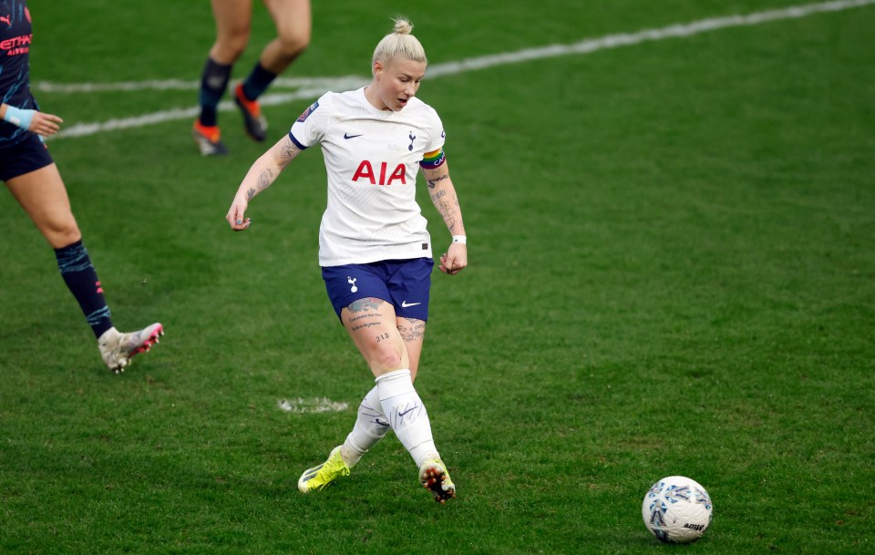 Tottenham skipper Bethany England relishing FA Cup battle with Leicester with teams eyeing spot in final