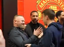 Premier League star doesn’t realise he is shaking hands with Man Utd legend Wayne Rooney in tunnel before match