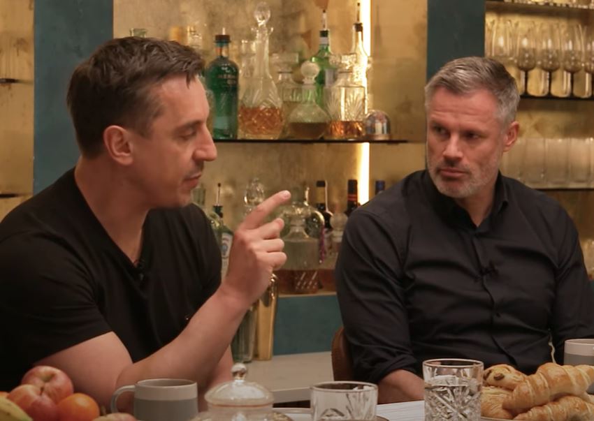 ‘We just said that,’ fumes Roy Keane as he blasts Gary Neville’s ‘fancy words’ during chat about car park business plan