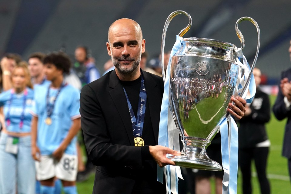 Pep Guardiola says his Man City side should be remembered as one of the top three English teams EVER