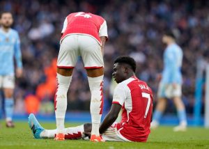 Arsenal star Bukayo Saka OUT of squad and Declan Rice drops to bench along two other first-team stars vs Luton