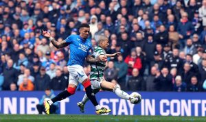 Rangers 3 Celtic 3 – Matondo stunner rescues point for Gers as Glasgow rivals play out derby clash for the ages at Ibrox