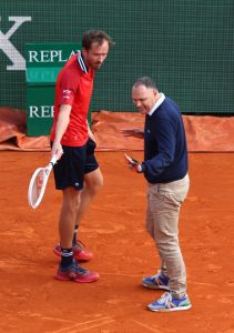 Watch tennis star Daniil Medvedev have the mother of all meltdowns as he SCREAMS at umpire, swears and smacks chair