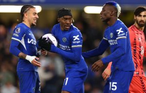 ‘Only Chelsea’ – Fans rip Blues’ players for threatening to ‘implode’ while 4-0 up after bizarre penalty row vs Everton