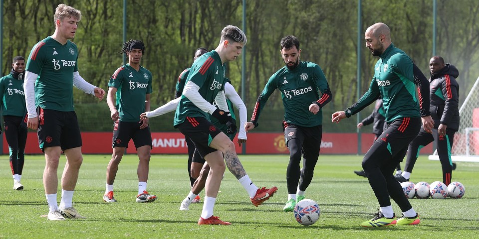 Alejandro Garnacho avoids Jadon Sancho-style exile as Man Utd star seen in training after being disciplined by Ten Hag