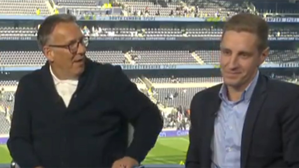 Paul Merson looks exasperated after spat with Michael Dawson live on TV as ex-Arsenal and Tottenham stars get heated