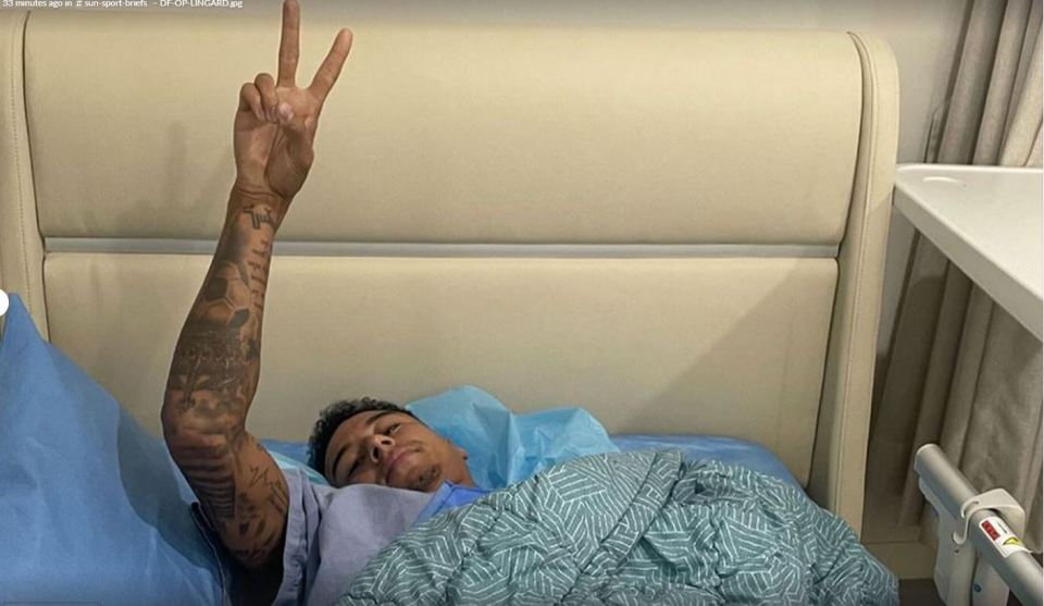 Ex-Man Utd star Jesse Lingard shares picture from hospital bed as South Korea transfer turns into a nightmare