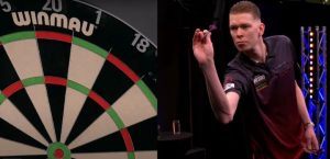 Shocked commentator says darts giant is ‘so tall he makes opponent look like a MOLE’