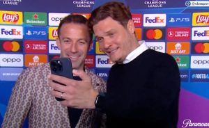 Watch Champions League manager ask footballer-turned-pundit for selfie on live TV as fans say ‘who can blame him?’