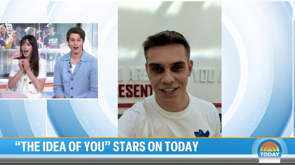 Arsenal star Leandro Trossard leaves Hollywood actress Anne Hathaway ‘shaking’ with excitement after live TV message