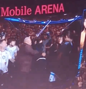 Arman Tsarukyan sensationally ‘punches’ fan on walkout for UFC 300 fight against Charles Oliveira