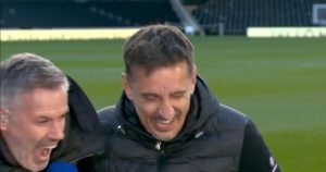 Jamie Carragher brutally trolls Gary Neville with brilliant flashback as pair discuss Sean Dyche’s shock transformation