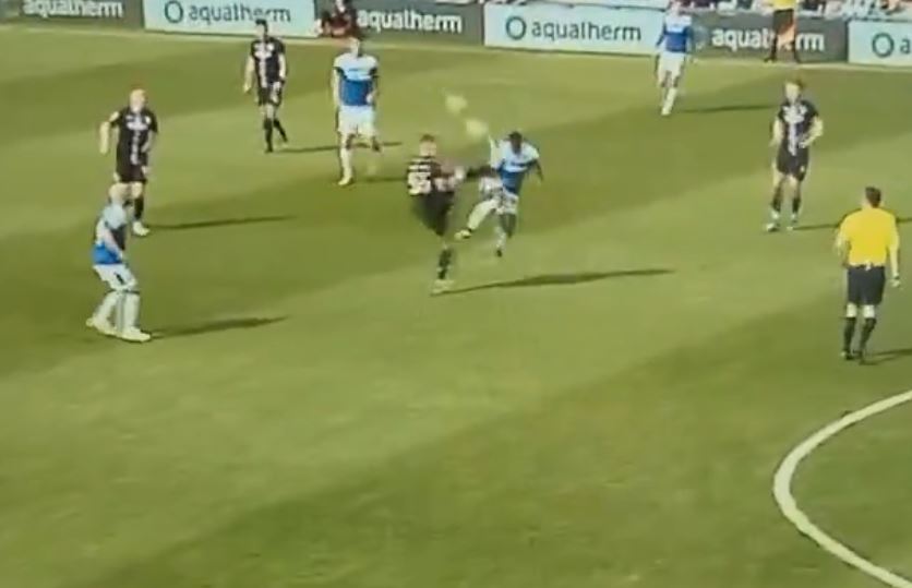 Gillingham vs Barrow DELAYED for 8 minutes after sickening tackle sees star subbed off ONE MINUTE after coming off bench