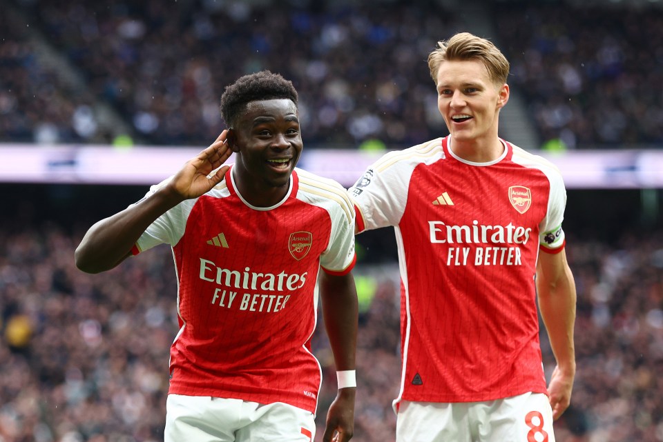 Watch Bukayo Saka’s brilliant reply to Tottenham fans’ embarrassing five-word chant as it backfires instantly vs Arsenal