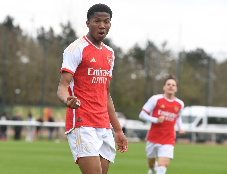 Arsenal fans convinced they’ve found ‘next Starboy’ as 16-year-old scores SEVEN including 17-minute hat-trick for U18s