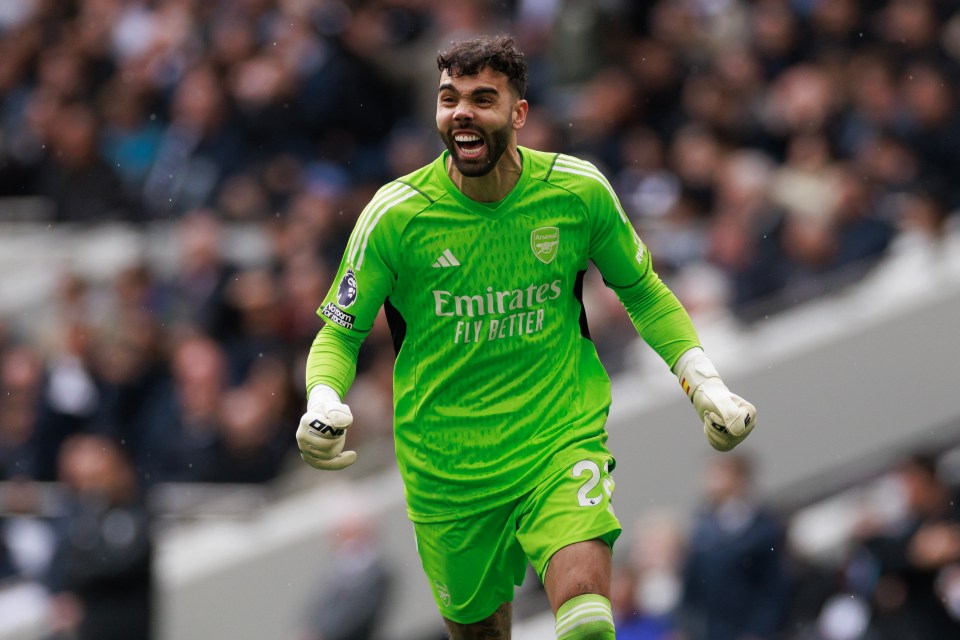 Arsenal keeper David Raya is loving the pressure of the title race despite calamity in epic North London Derby