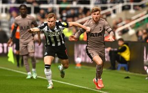 ‘Someone should be sacked for this’, moan fans after shocking kit clash makes Newcastle vs Tottenham ‘unwatchable’