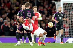 Harry Kane admits he’s surprised he got a yellow card for elbow on Arsenal star Gabriel as he blasts ‘strange’ decision