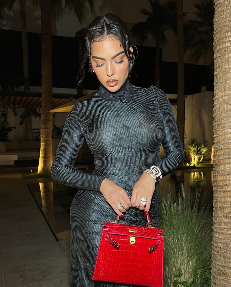 Cristiano Ronaldo’s girlfriend Georgina Rodriguez looks incredible in figure-hugging dress as fans say ‘Queen queening’