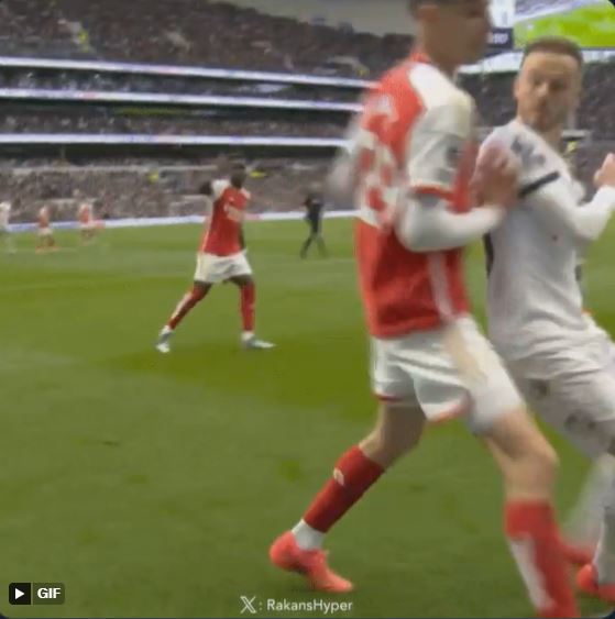 Arsenal fans say ‘Maddison hasn’t been seen since’ as ‘naughty’ video of Havertz emerges from win over Tottenham