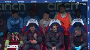 ‘I’m not sure if there’s an issue down there…’, says commentator after spotting Bernardo Silva’s antics on bench