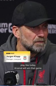 Jurgen Klopp manages to savage both Man Utd and his own Liverpool team with astonishing comment about Arsenal