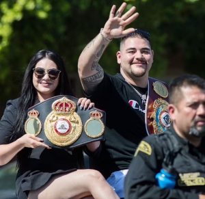 Boxing champion Andy Ruiz’s ex ‘gets restraining order’ after sex assault allegation and claims he pointed AK-47 at her